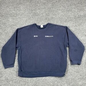 Vintage BellSouth CWA Union Employee Sweatshirt 2XL Navy Blue R&R Uniforms USA
